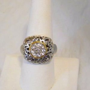 Emma Skye Stainless Steel 2-Tone Ring Size 9